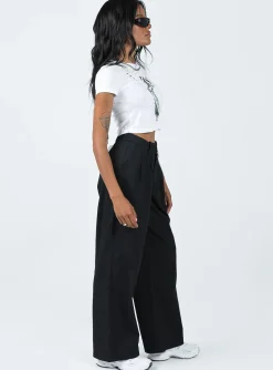 Princess Polly Mertyl Asymmetric Pants Black Best Sale