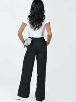 Princess Polly Mertyl Asymmetric Pants Black Best Sale