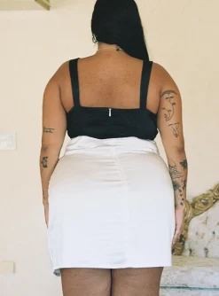 Princess Polly Miah Mini Dress/ Black Curve White Fashion