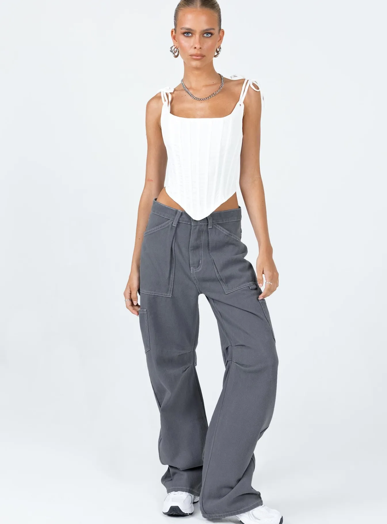 Princess Polly Miami Vice Pant Slate Best Sale