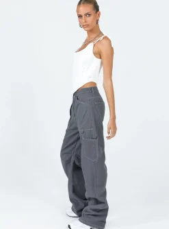 Princess Polly Miami Vice Pant Slate Best Sale