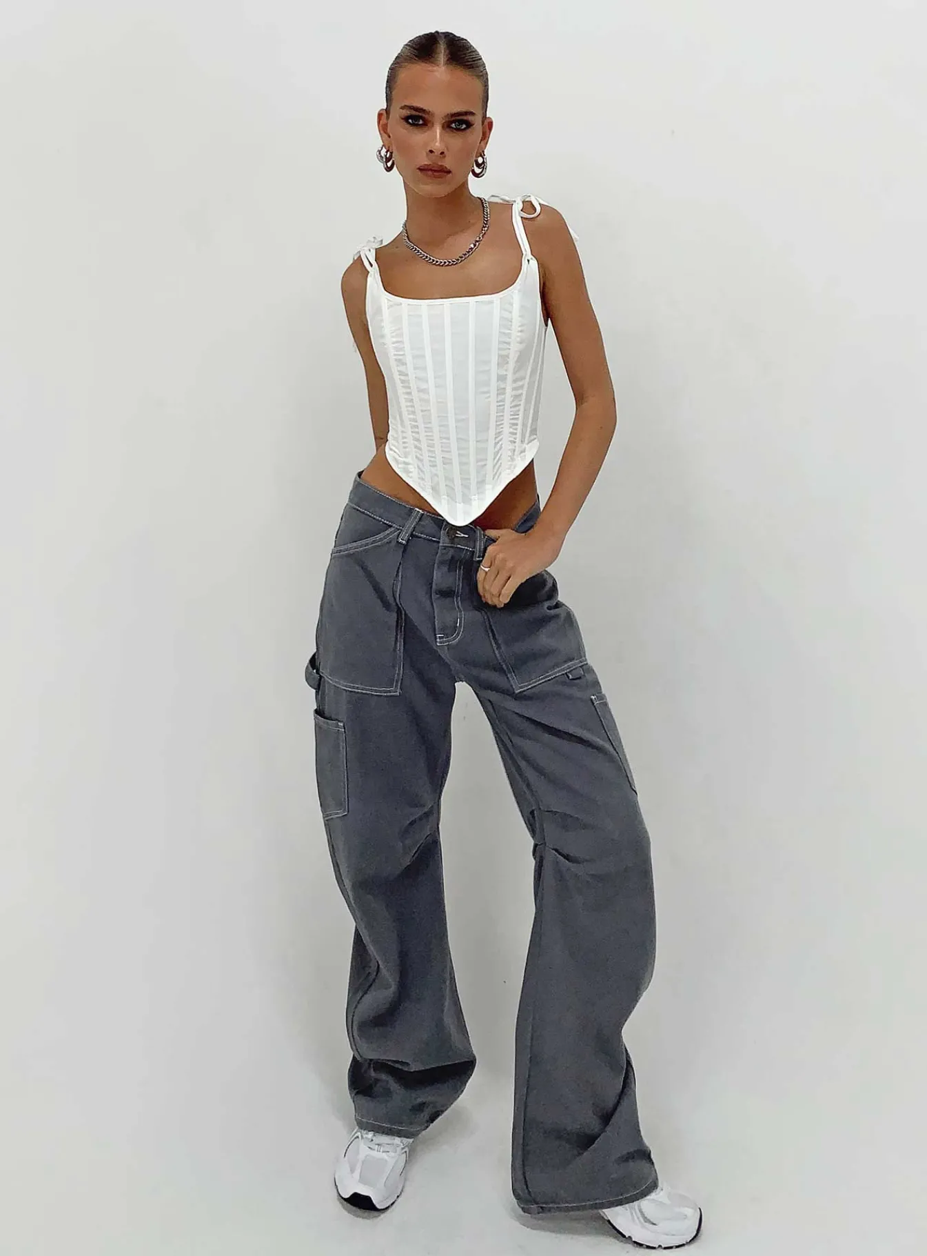 Princess Polly Miami Vice Pant Slate Best Sale