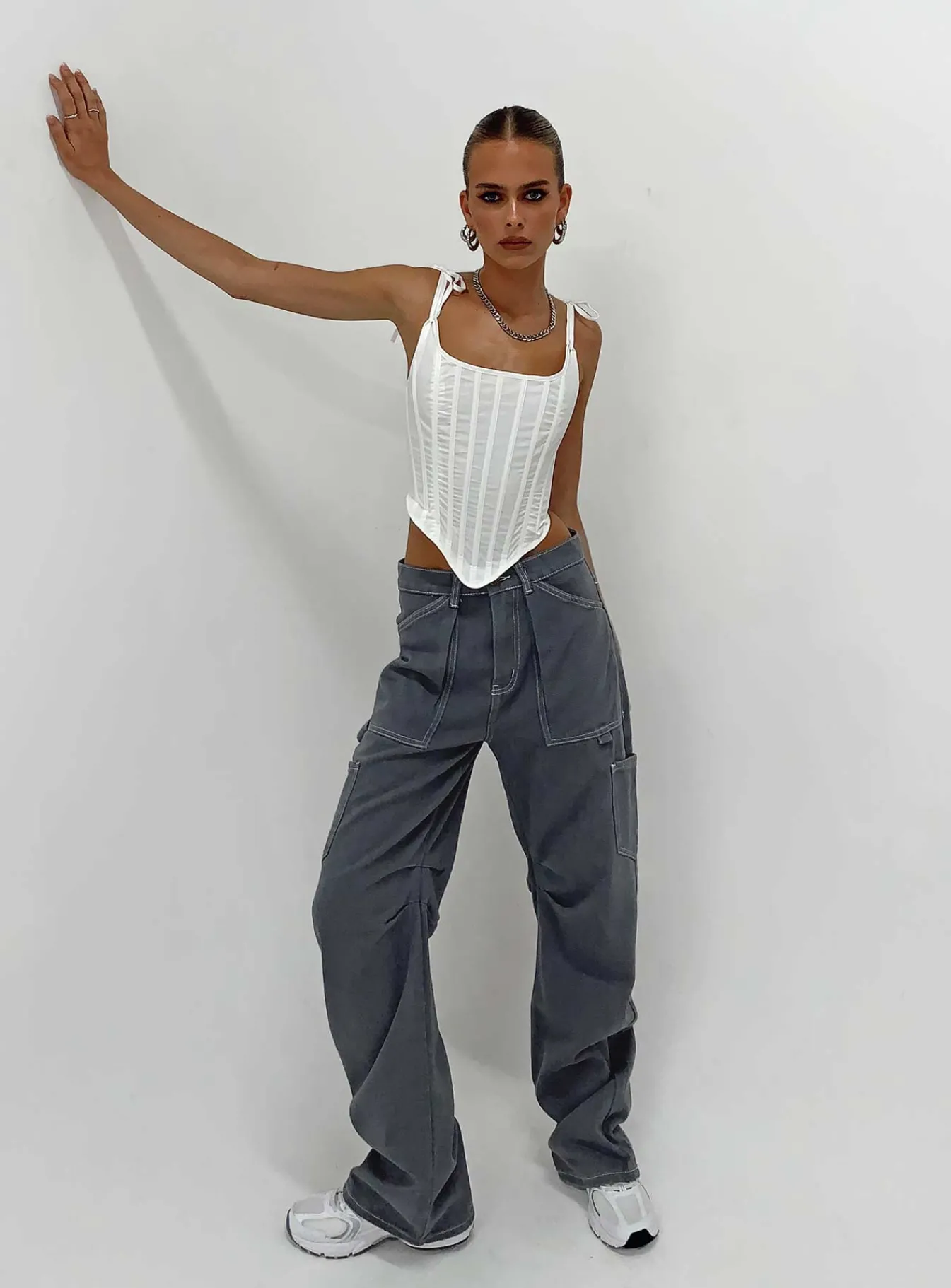 Princess Polly Miami Vice Pant Slate Best Sale