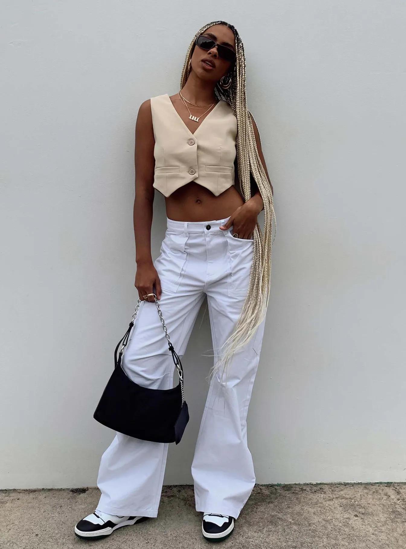 Princess Polly Miami Vice Pant White Cheap