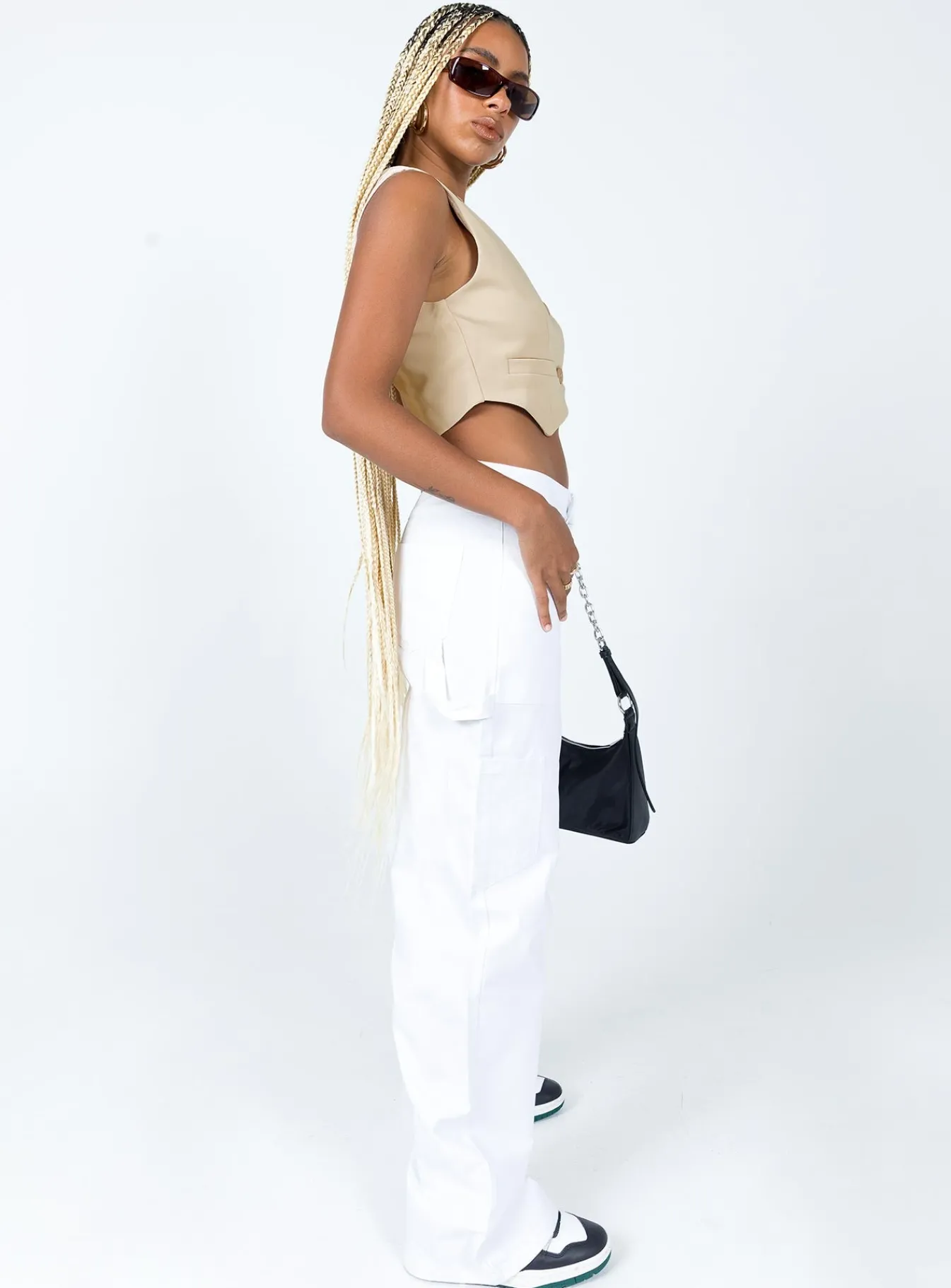 Princess Polly Miami Vice Pant White Cheap