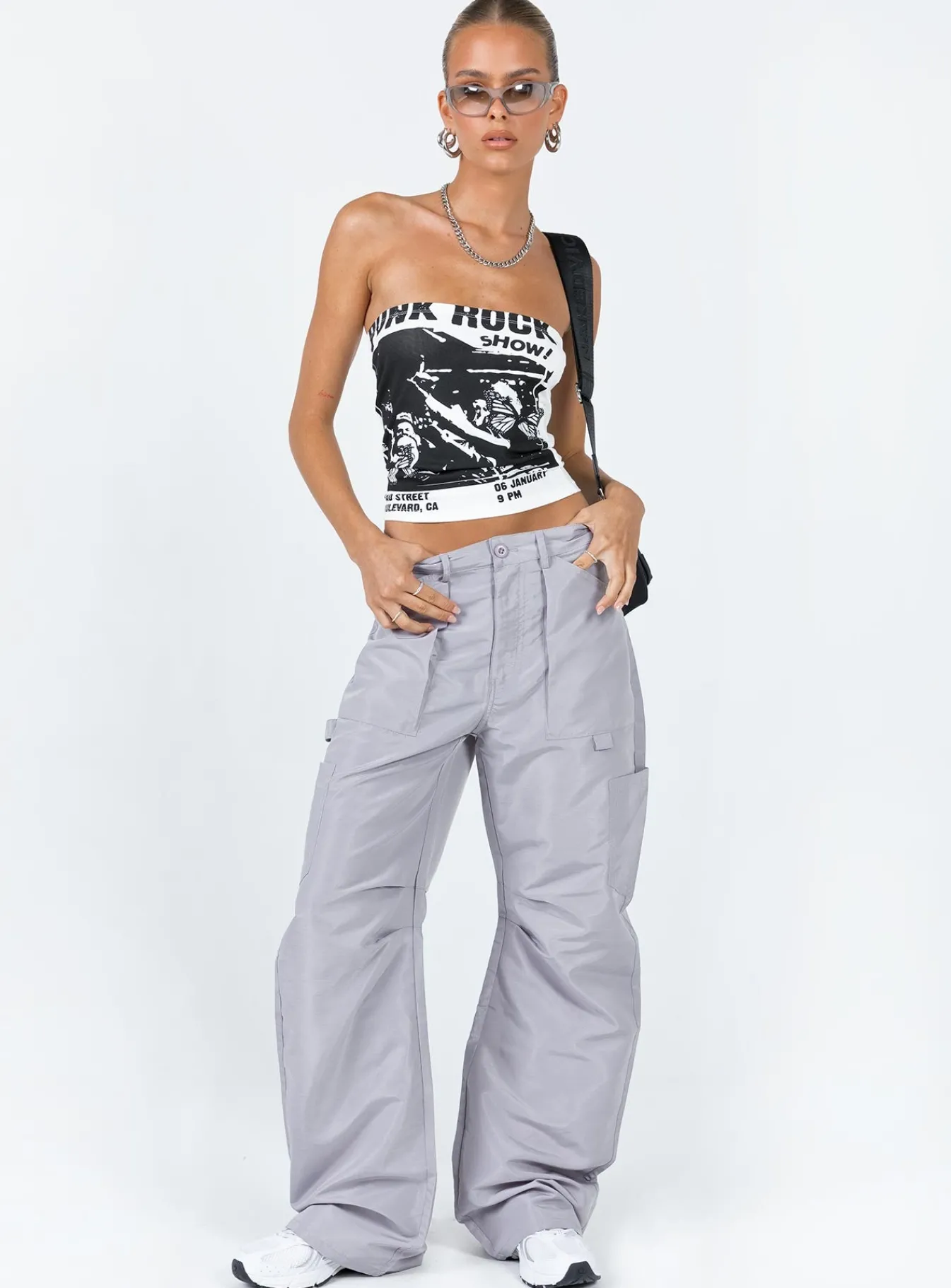 Princess Polly Miami Vice Pant Grey Cheap