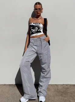Princess Polly Miami Vice Pant Grey Cheap