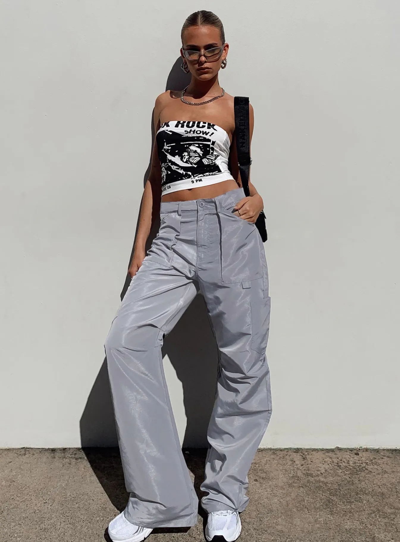 Princess Polly Miami Vice Pant Grey Cheap