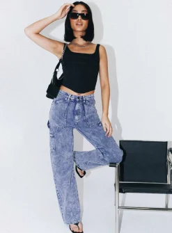 Princess Polly Miami Vice Pant Dark Wash  Denim Outlet