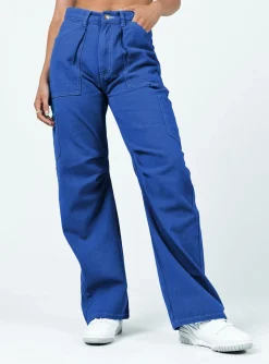 Princess Polly Miami Vice Pants  Blue Best