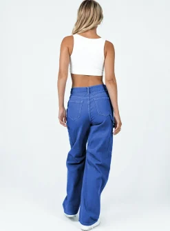 Princess Polly Miami Vice Pants Blue Best