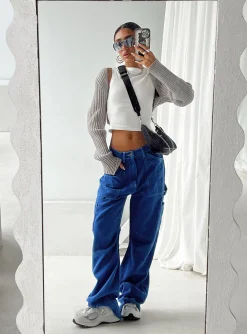 Princess Polly Miami Vice Pants Blue Best