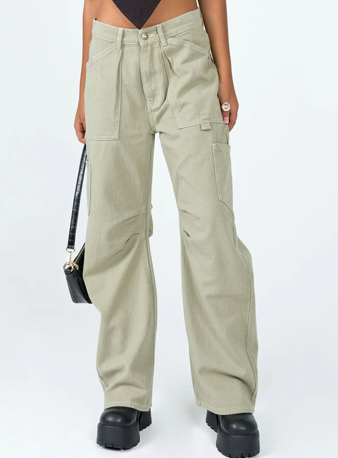 Princess Polly Miami Vice Pants Light Khaki Sale