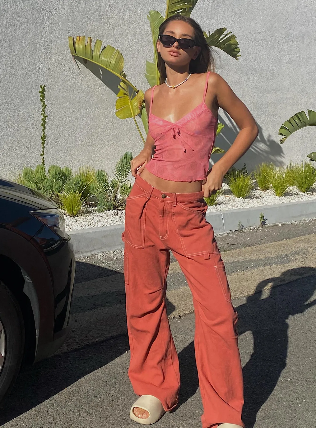 Princess Polly Miami Vice Pants Red Online