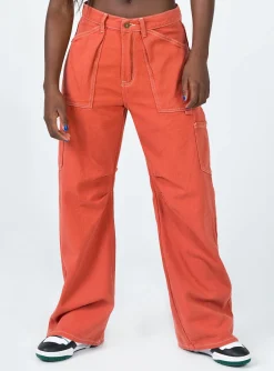 Princess Polly Miami Vice Pants Red Online