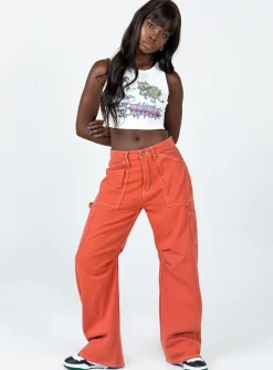 Princess Polly Miami Vice Pants Red Online