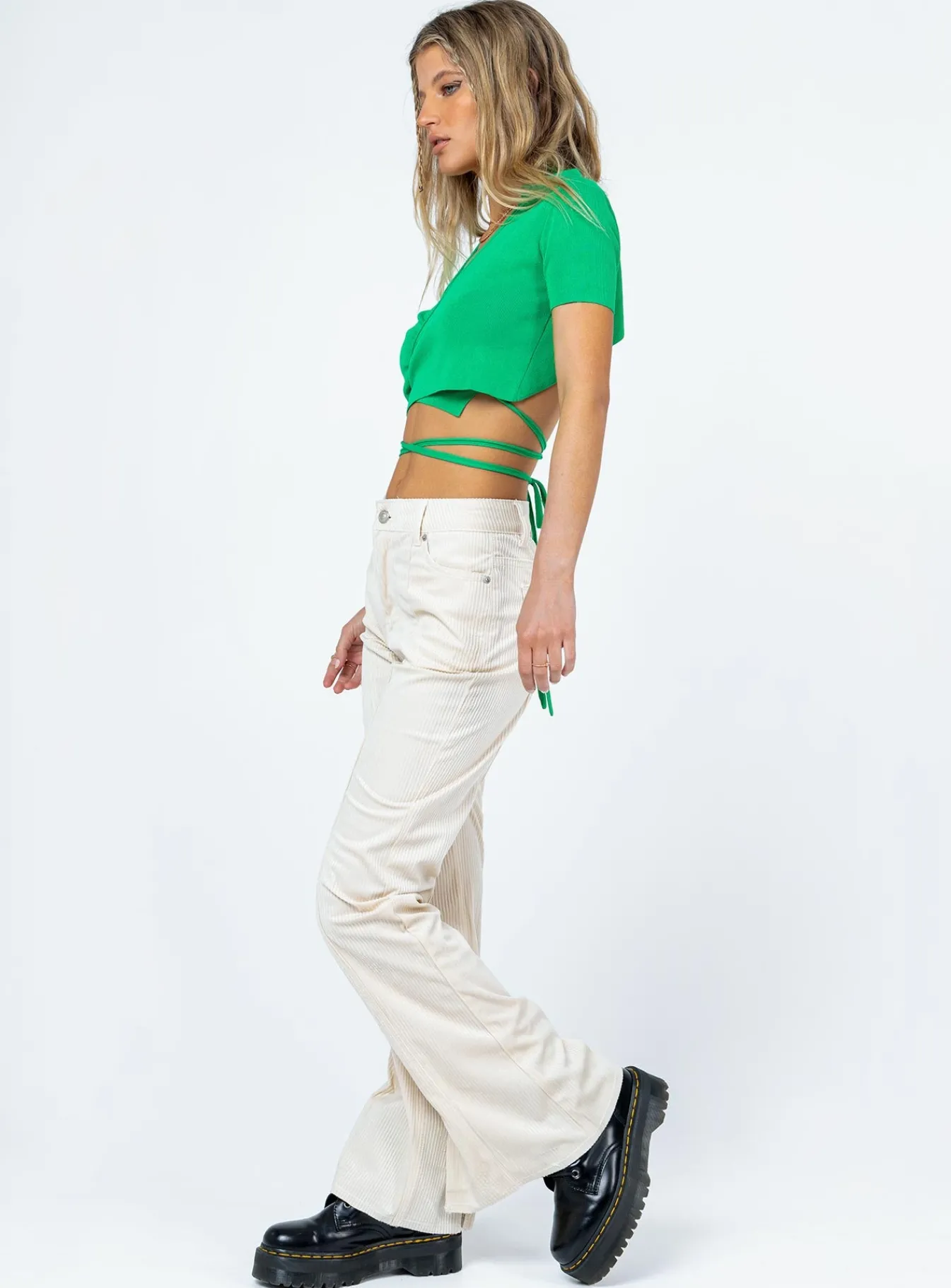 Princess Polly Michael Cord Pants Beige Shop