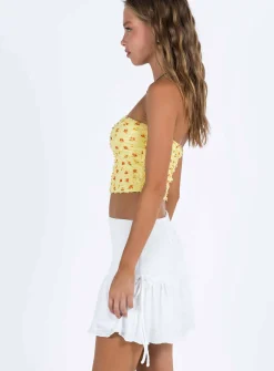 Princess Polly Mid Morning Mini Skirt Ivory Sale
