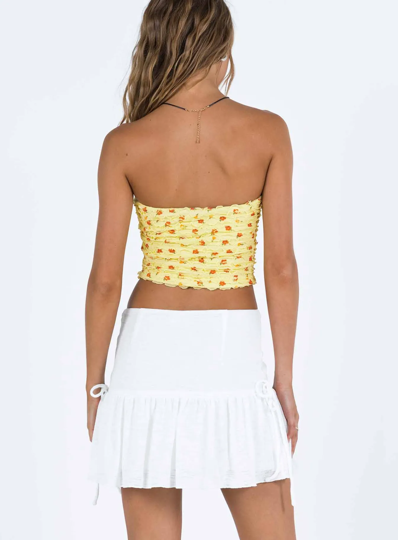 Princess Polly Mid Morning Mini Skirt Ivory Sale