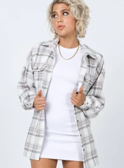 Princess Polly Mila Shirt  Cream Best Sale