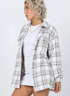 Princess Polly Mila Shirt  Cream Best Sale