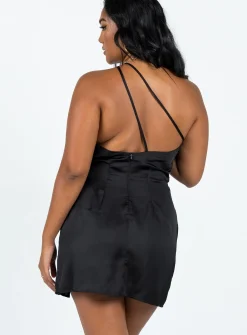 Princess Polly Mileah Backless Mini Dress  Black Shop