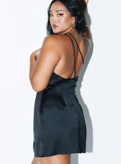 Princess Polly Mileah Backless Mini Dress  Black Shop