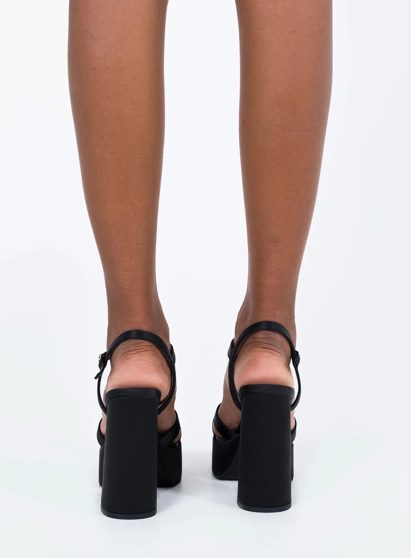 Princess Polly Millard Platform Heels Black Cheap