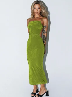 Princess Polly Milpera Maxi Dress  Green Shop