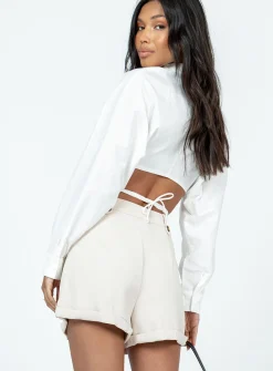 Princess Polly Minnie Shorts  Beige Fashion