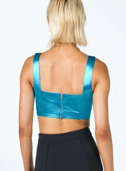 Princess Polly Miranda Top Blue Best