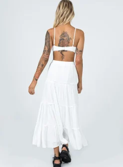 Princess Polly Miriah Maxi Skirt White Cheap