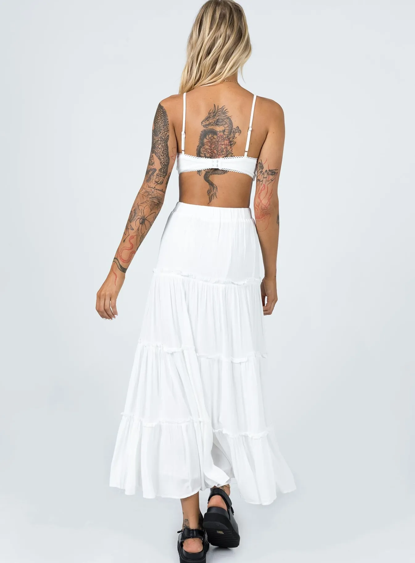 Princess Polly Miriah Maxi Skirt White Cheap