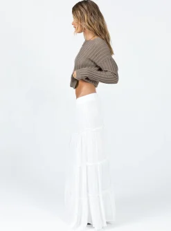 Princess Polly Miriah Maxi Skirt White Cheap