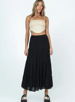 Princess Polly Miriah Maxi Skirt  Black Best Sale