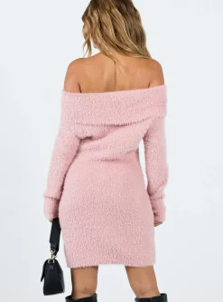 Princess Polly Mirrabrook Off The Shoulder Mini Dress  Pink Fashion