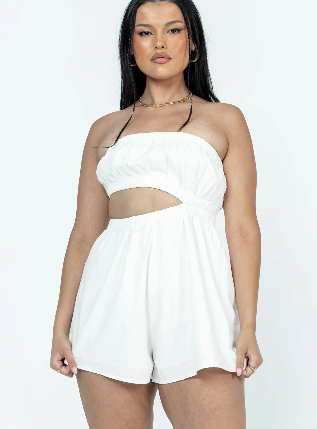 Princess Polly Mishelle Romper White Shop