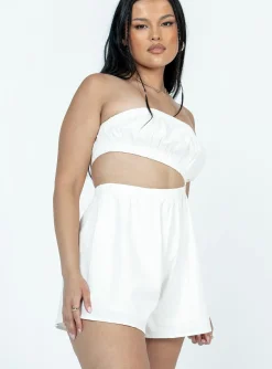 Princess Polly Mishelle Romper White Shop