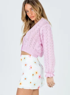 Princess Polly Mishka Mini Skirt White New