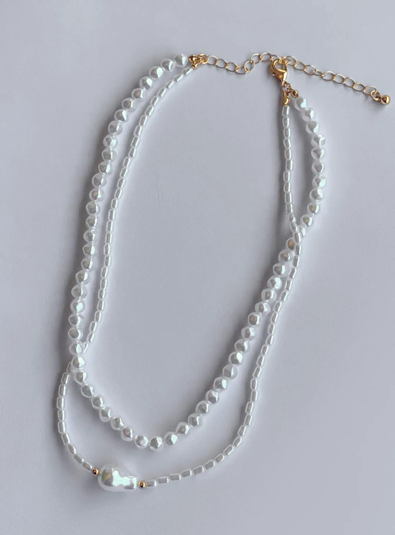 Princess Polly Misuraca Pearl Necklace Set Gold Best Sale