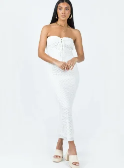 Princess Polly Mollen Maxi Dress  White Best Sale