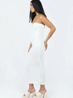 Princess Polly Mollen Maxi Dress  White Best Sale