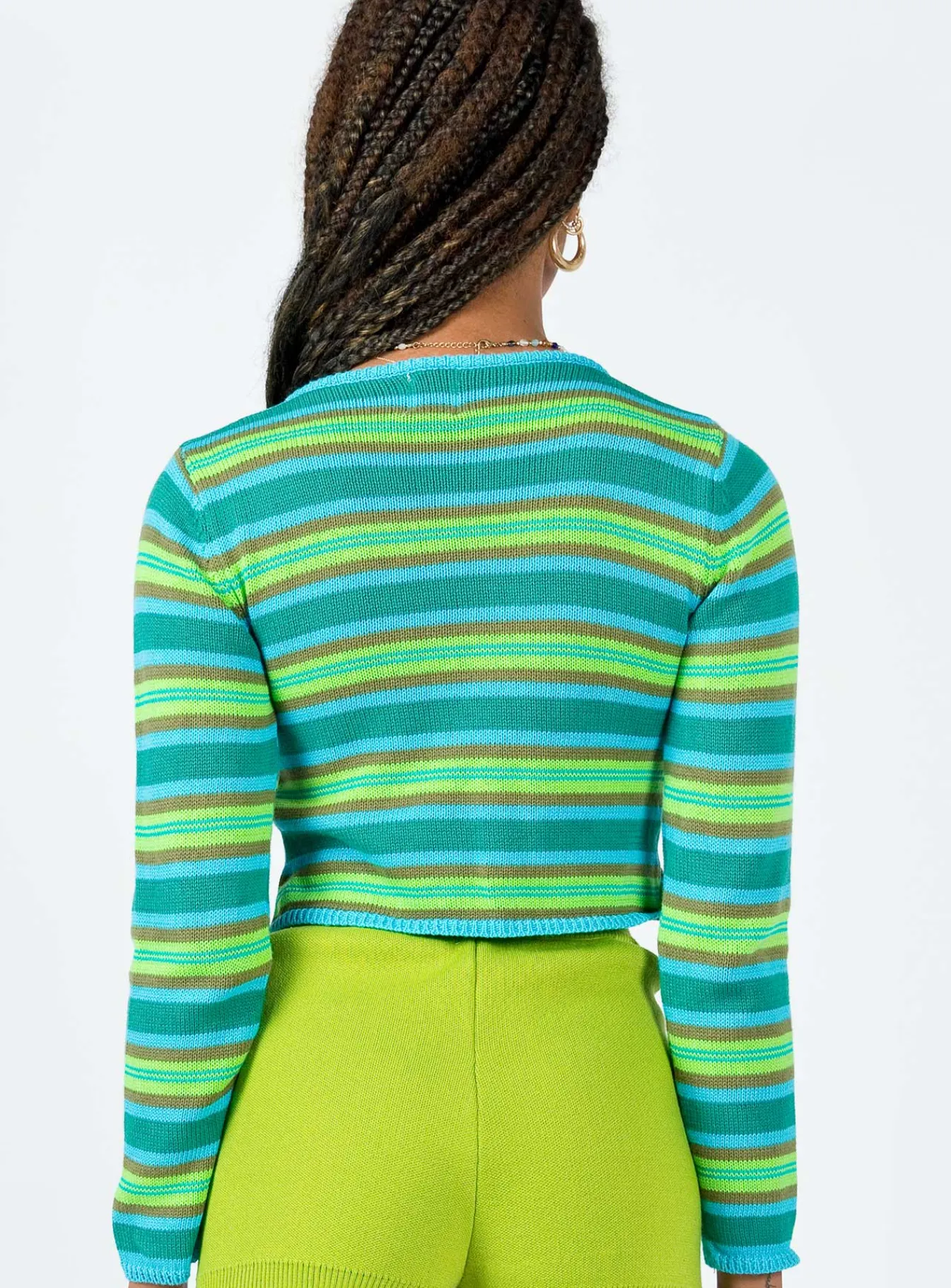 Princess Polly Monet Sweater Green Hot