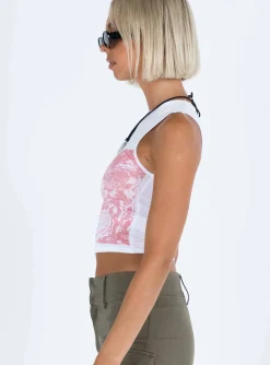Princess Polly Monlo Top White / Pink White/Pink Best
