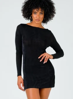 Princess Polly Montana Mini Dress  Black Best Sale