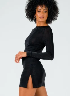 Princess Polly Montana Mini Dress  Black Best Sale