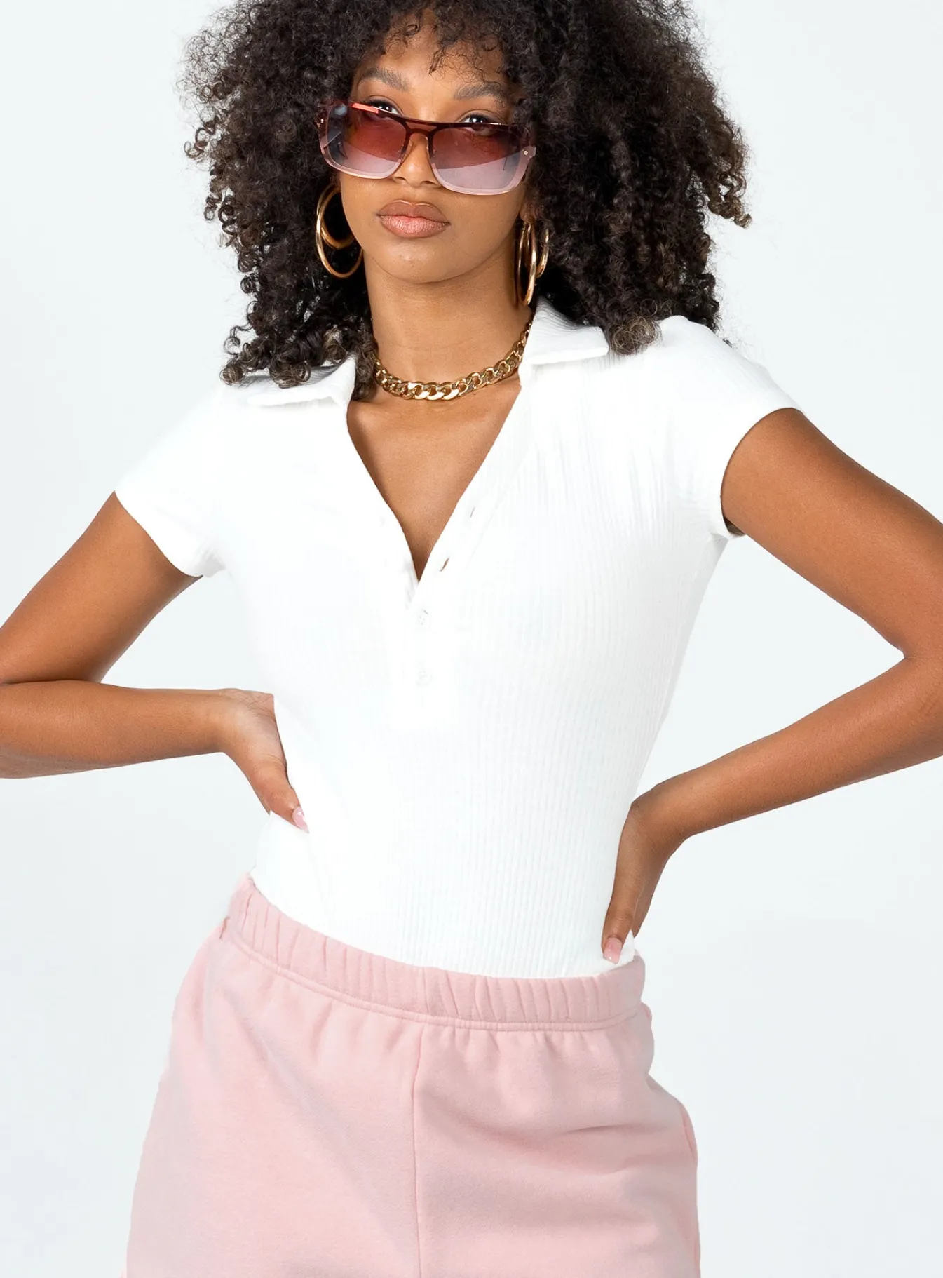 Princess Polly Montrose Bodysuit White Flash Sale