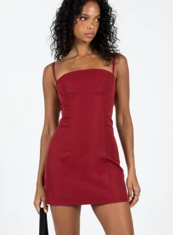 Princess Polly Monza Mini Dress Red Sale