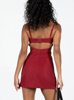 Princess Polly Monza Mini Dress Red Sale