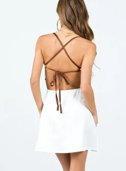 Princess Polly Moore Mini Dress  White Outlet